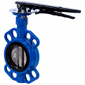 Затвор дисковый Ridval тип RVB 01 DN040 PN16,корпус чугун, диск чугун,EPDM СИНИЙ